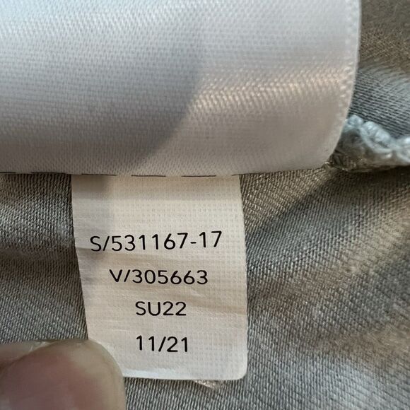 ATHLETA Santorini Thera Printed Dress Ripple Marble Gray Sleeveless Size Small - Picture 7 of 8